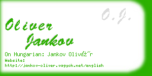 oliver jankov business card